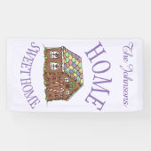 Zuhause Sweet Zuhause Gingerbrot House Holiday Banner (Horizontal)