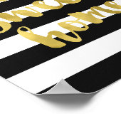 Zuhause Sweet Zuhause Gold | Art Print Poster (Ecke)