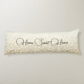 Zuhause Sweet Zuhause Gold Ombre Spektakel Seitenschläferkissen (Rückseite)