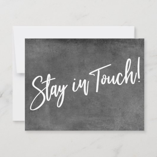 "Zuhause Sweet Zuhause" Grunge Gray Ankündigung (Rückseite)