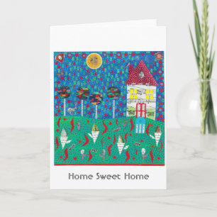 Zuhause Sweet Zuhause Grußkarte Karte