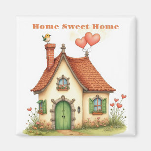 Zuhause Sweet Zuhause - Haus-Erwärmung-Geschenk Kü Magnet