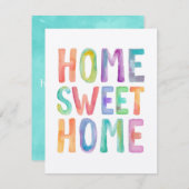 ZUHAUSE SWEET ZUHAUSE | HAUSHALTSPLANUNG - PARTY E EINLADUNG (Vorne/Hinten)