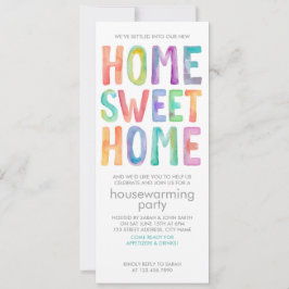 ZUHAUSE SWEET ZUHAUSE | HAUSHALTSPLANUNG - PARTY E EINLADUNG