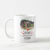 Zuhause Sweet Zuhause Hearts House Floral Kaffeetasse (Links)