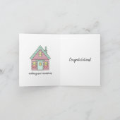 ZUHAUSE SWEET ZUHAUSE, herzlichen Glückwunsch! NEW Dankeskarte (Innenseite)