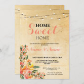 Zuhause Sweet Zuhause Housewärming Einladung (Vorne/Hinten)