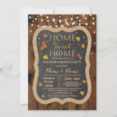 Zuhause Sweet Zuhause Housewarming Herbstlaub Einl Einladung (Vorderseite)