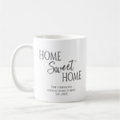 Zuhause Sweet Zuhause Housewärming Kaffeetasse (Links)