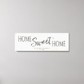 Zuhause Sweet Zuhause Housewärming Leinwanddruck (Vorderseite)