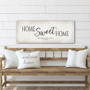 Zuhause Sweet Zuhause Housewärming Leinwanddruck