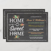 Zuhause Sweet Zuhause Housewarming Neue Zuhause Ei Einladung (Vorne/Hinten)