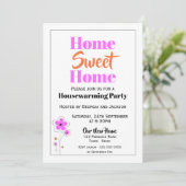 Zuhause Sweet Zuhause Housewärming Party Einladung (Stehend Vorderseite)