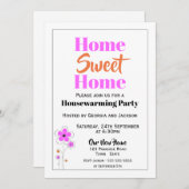 Zuhause Sweet Zuhause Housewärming Party Einladung (Vorne/Hinten)