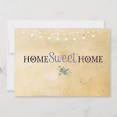 Zuhause Sweet Zuhause Housewarming Party Einladung (Rückseite)