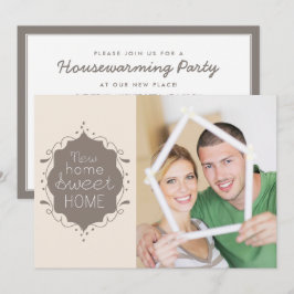 Zuhause Sweet Zuhause Housewarming Party Foto Einl Einladung