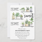 Zuhause Sweet Zuhause Housewärming Pflanze Einladu Einladung (Vorderseite)