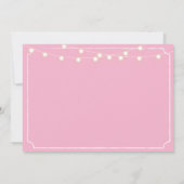 Zuhause Sweet Zuhause Housewarming Pink Weißer Sch Einladung (Rückseite)