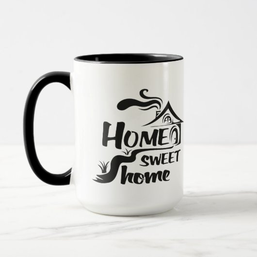 Zuhause Sweet Zuhause hübsche Combo-Tasse Tasse (Links)