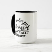 Zuhause Sweet Zuhause hübsche Combo-Tasse Tasse (Vorderseite Links)