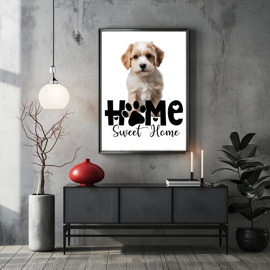 Zuhause Sweet Zuhause Hund Poster