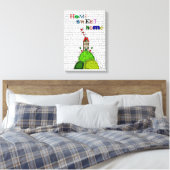 Zuhause Sweet Zuhause Illustration Leinwanddruck (Insitu (Schlafzimmer))