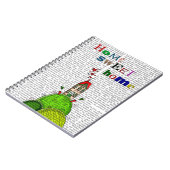 Zuhause Sweet Zuhause Illustration Notizblock (Linke Seite)