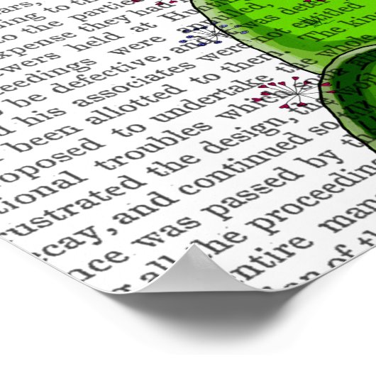 Zuhause Sweet Zuhause Illustration Poster (Ecke)