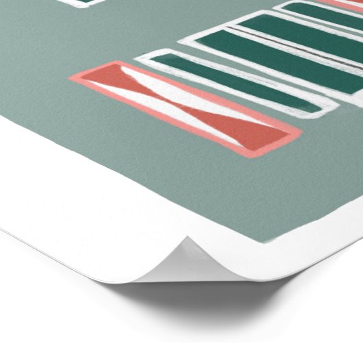 Zuhause Sweet Zuhause Illustration Poster (Ecke)