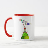Zuhause Sweet Zuhause Illustration Tasse (Links)