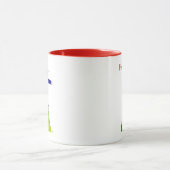 Zuhause Sweet Zuhause Illustration Tasse (Zentrum)
