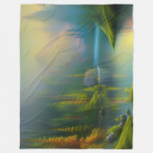 Zuhause Sweet Zuhause im Wald Fleecedecke (Vorderseite)