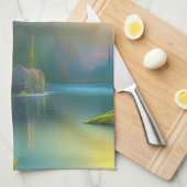 Zuhause Sweet Zuhause im Wald Geschirrtuch (Viertel Falte)