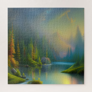 Zuhause Sweet Zuhause im Wald Puzzle