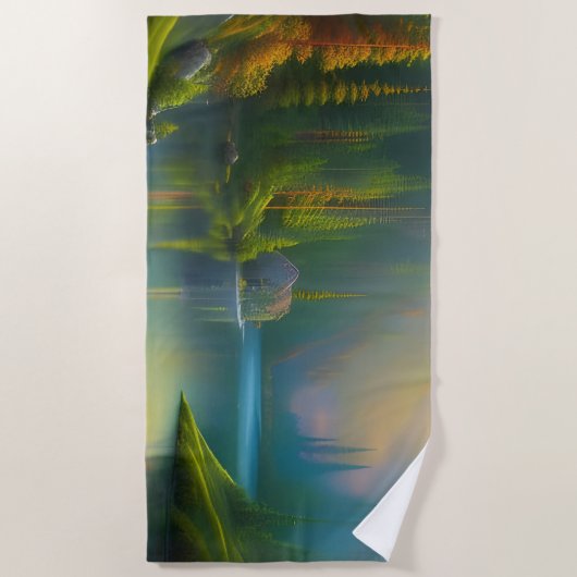 Zuhause Sweet Zuhause im Wald Strandtuch (Vorderseite)