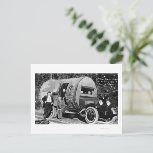 Zuhause Sweet Zuhause in einem Taschenbaum Postkarte (Stehend Vorderseite)