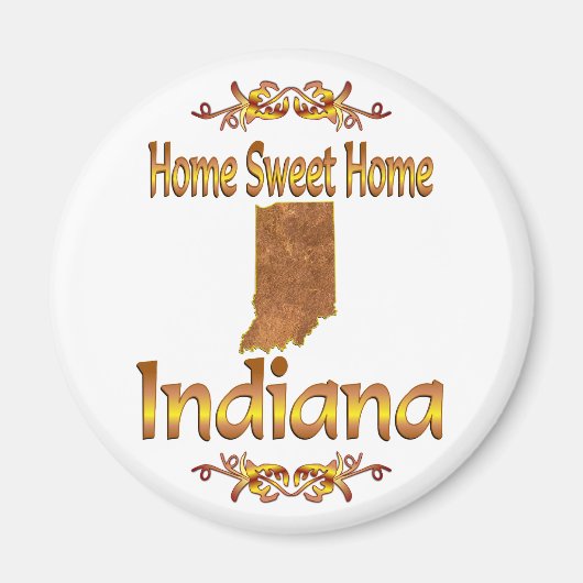 Zuhause Sweet Zuhause Indiana Magnet (Vorne)
