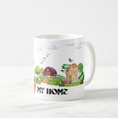 Zuhause Sweet Zuhause Kaffeetasse (VorderseiteRechts)