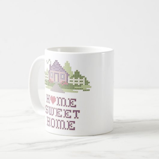 Zuhause Sweet Zuhause Kaffeetasse (Vorderseite Links)