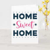 Zuhause Sweet Zuhause Karte (Gelbe Blume)