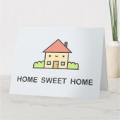 Zuhause Sweet Zuhause Karte (Vorderseite)