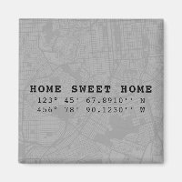 Zuhause Sweet Zuhause | Karte & Koordinaten | Grau