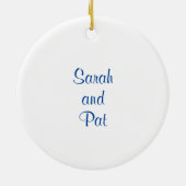 Zuhause Sweet Zuhause Keramik Ornament (Hinten)