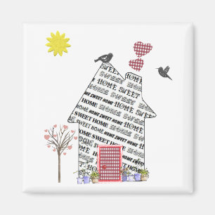 Zuhause Sweet Zuhause Kühlschrankmagnet - Neues Z