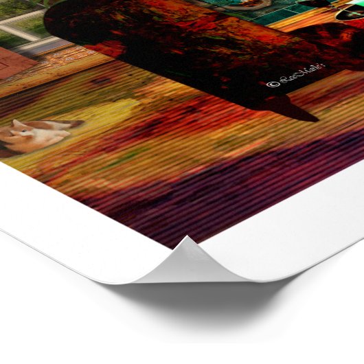 Zuhause Sweet Zuhause LeeMarie's Creative Design P Poster (Ecke)