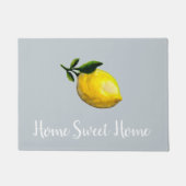 Zuhause Sweet Zuhause Lemon Gray Floor Mat Fußmatte (Vorderseite)