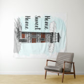 Zuhause Sweet Zuhause Lighthouse Wandteppich (Beispiel (Horizontal))