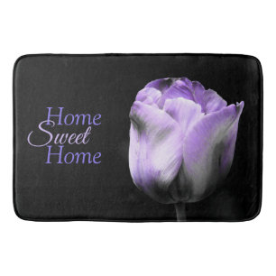 Zuhause Sweet Zuhause Lila Tulip Badematte