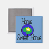 Zuhause Sweet Zuhause Lilly Pad Magnet (Vorderseite/Rückseite)
