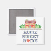Zuhause Sweet Zuhause Magnet (Vorderseite/Rückseite)